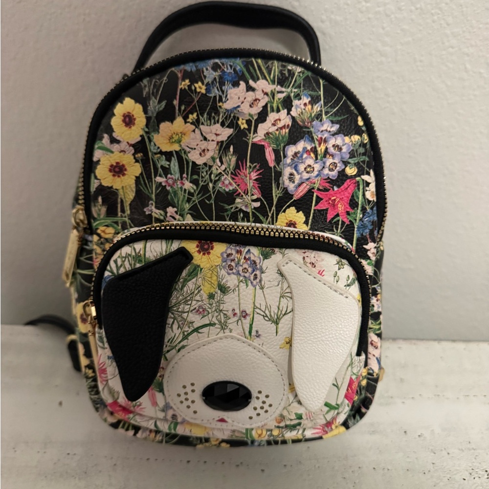 Betsey Johnson Mini Backpack with adorable Dog Face